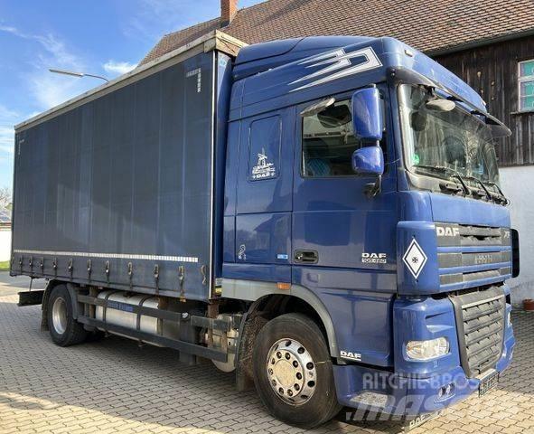 DAF XF 460 E5 Plane Priekabos su tentu