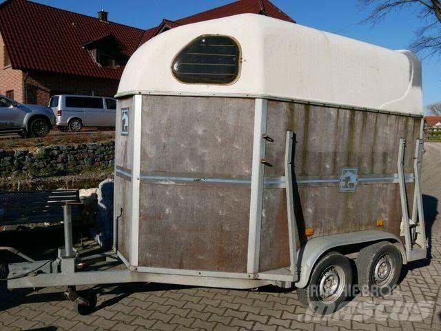  Holz Poly 2 Pferde Gyvulių pervežimo priekabos