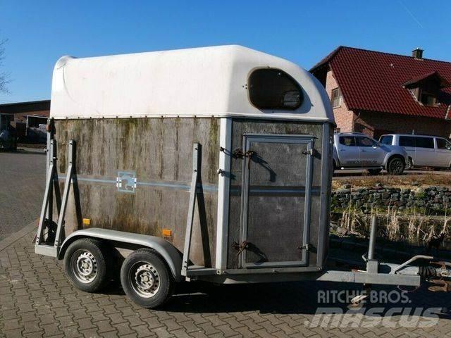  Holz Poly 2 Pferde Gyvulių pervežimo priekabos