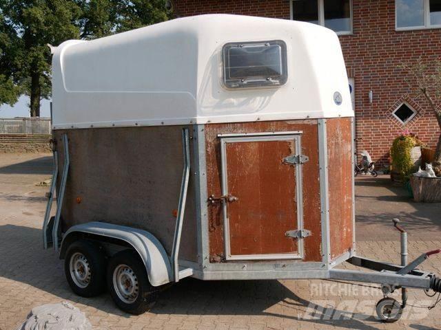  Holz Poly 2 Pferde Gyvulių pervežimo priekabos