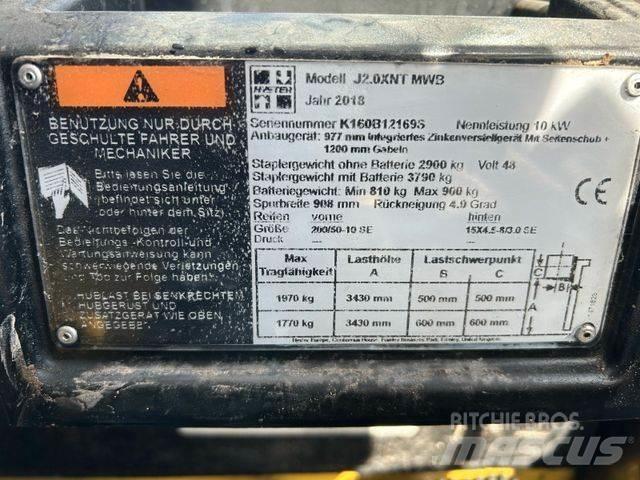 Hyster J2.0XNT MWB Elektriniai šakiniai krautuvai
