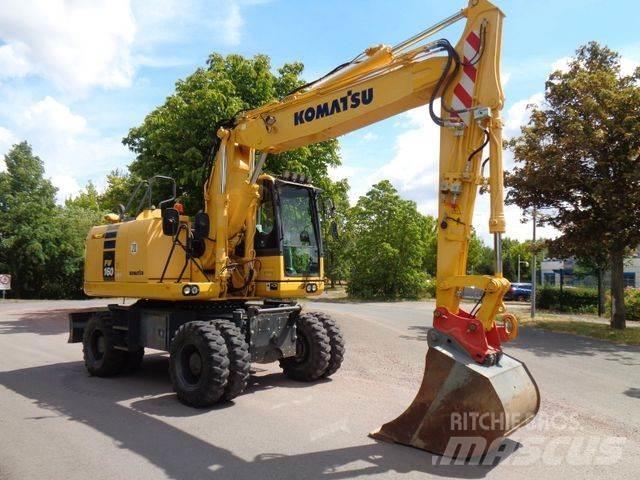 Komatsu PW 160-10 Ratiniai ekskavatoriai