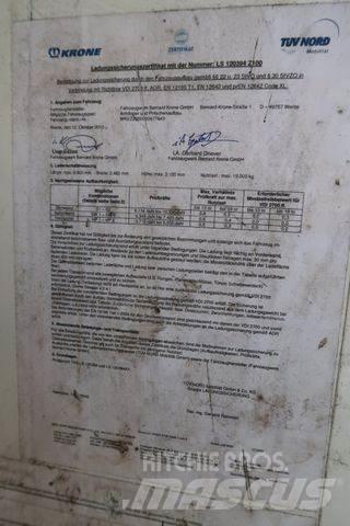 Krone ZZ Priekabos su tentu