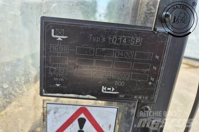 Linde D14SP-133-01 Didelių aukščių keltuvai-krautuvai