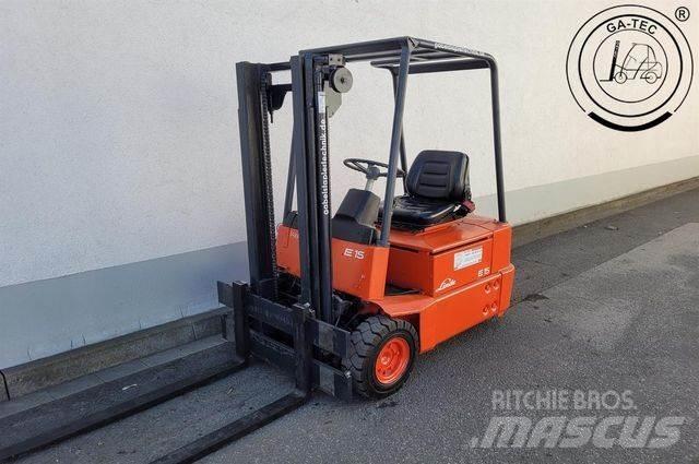 Linde E15 Elektriniai šakiniai krautuvai