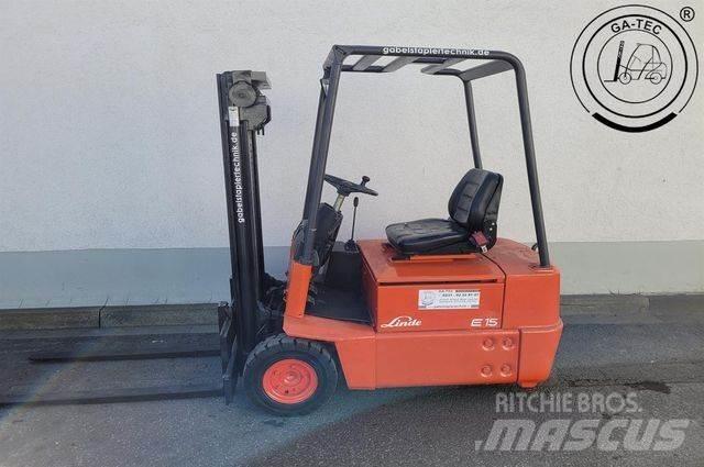 Linde E15 Elektriniai šakiniai krautuvai