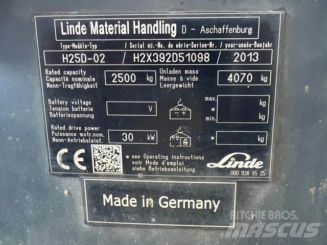 Linde H 25 Šakiniai krautuvai - Kita