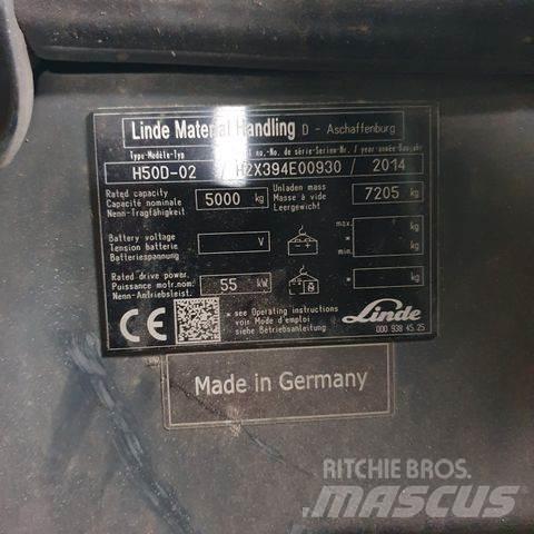 Linde H50D-02 Dyzeliniai krautuvai