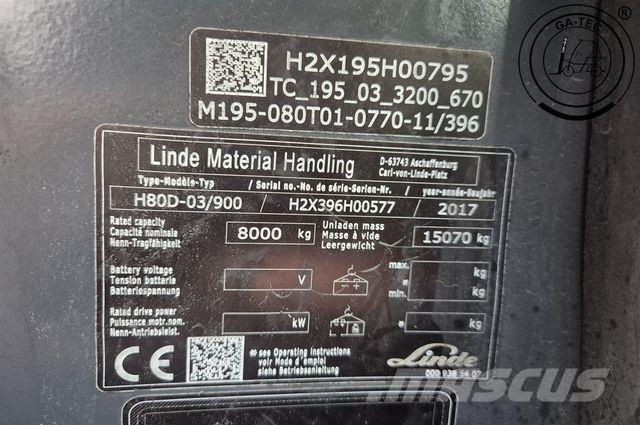 Linde H80D-03/900 Dyzeliniai krautuvai