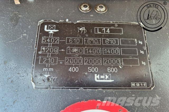 Linde L14i Didelių aukščių keltuvai-krautuvai