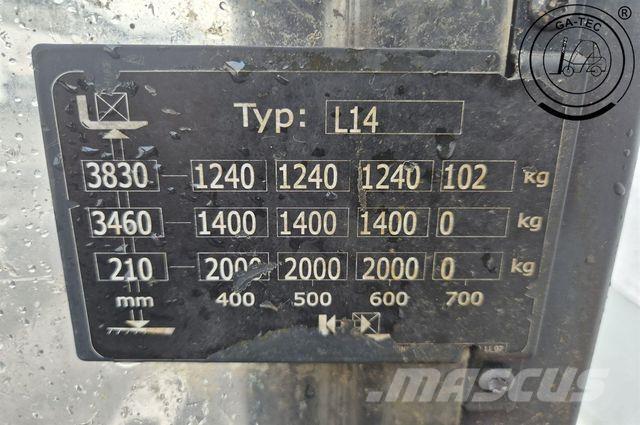Linde L14i Didelių aukščių keltuvai-krautuvai