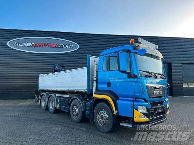 MAN 35-480 BL 8x4 Savivarčių priekabų vilkikai