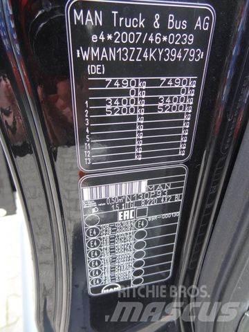 MAN TGL 8.220 BL Priekabos su tentu