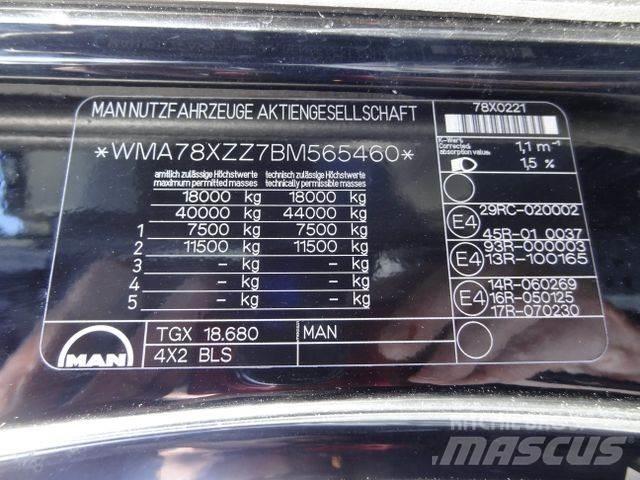 MAN TGX 18.680 V8 Naudoti vilkikai