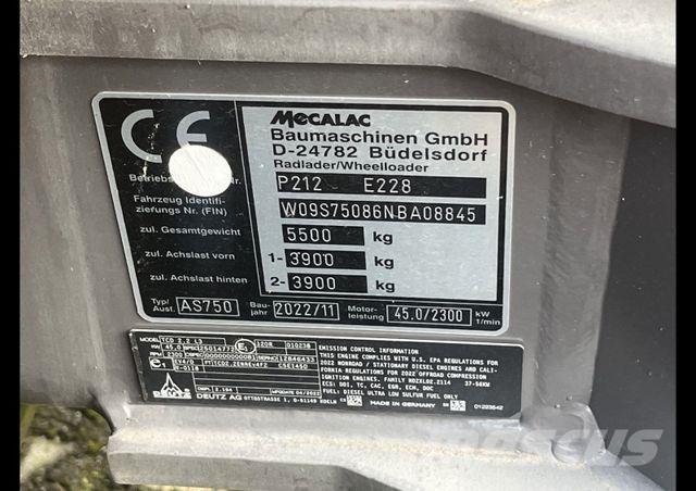 Mecalac AS 750 Naudoti ratiniai krautuvai