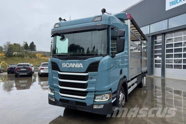 Scania R410 4x2 Priekabos su tentu