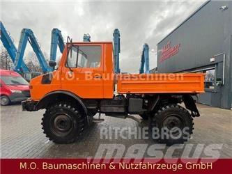 Unimog U 1000/ 424 Savivarčių priekabų vilkikai