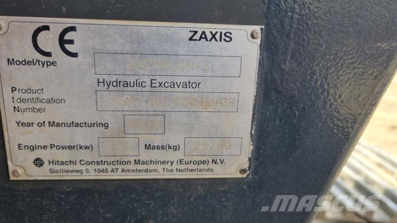 Hitachi ZX280 Vikšriniai ekskavatoriai