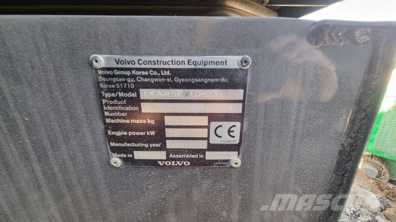 Volvo ecr235 Vikšriniai ekskavatoriai