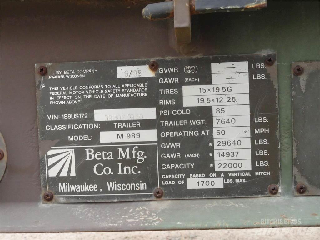 Beta M989 Kitos priekabos