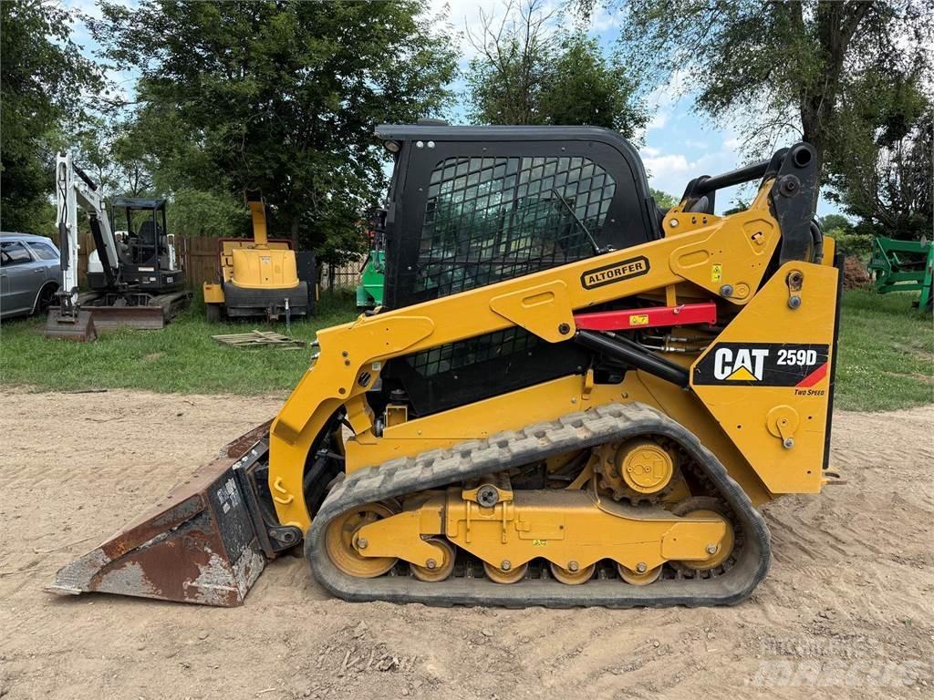 CAT 259D Krautuvai su šoniniu pasukimu