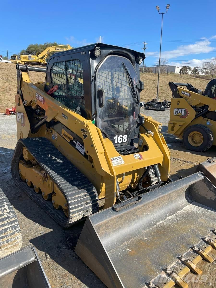 CAT 259D3 Krautuvai su šoniniu pasukimu