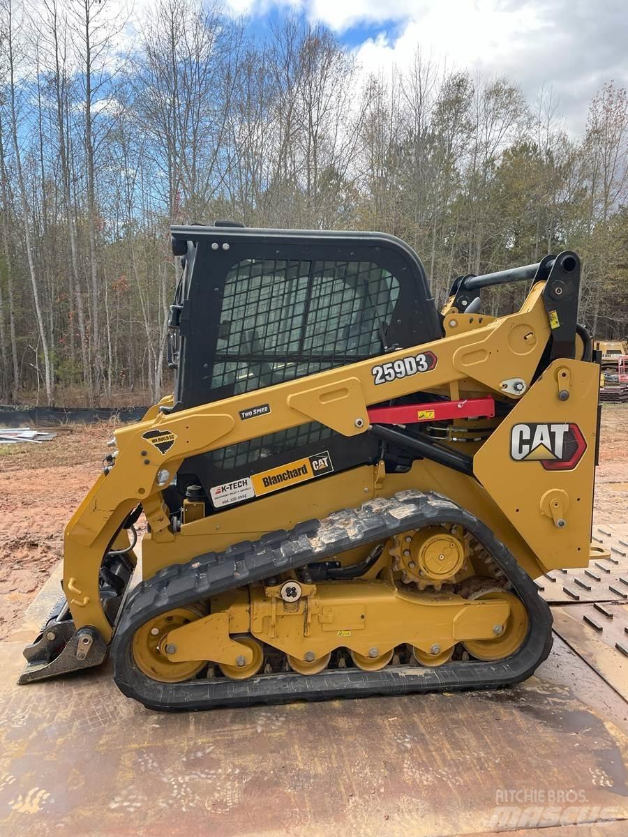 CAT 259D3 Krautuvai su šoniniu pasukimu