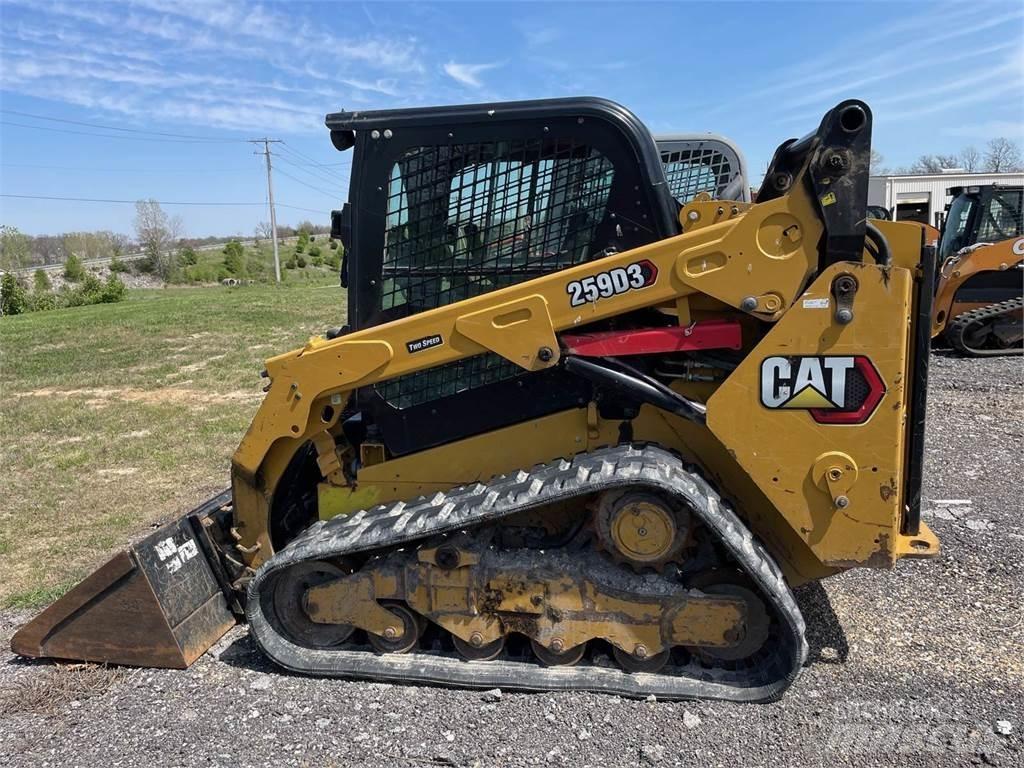 CAT 259D3 Krautuvai su šoniniu pasukimu