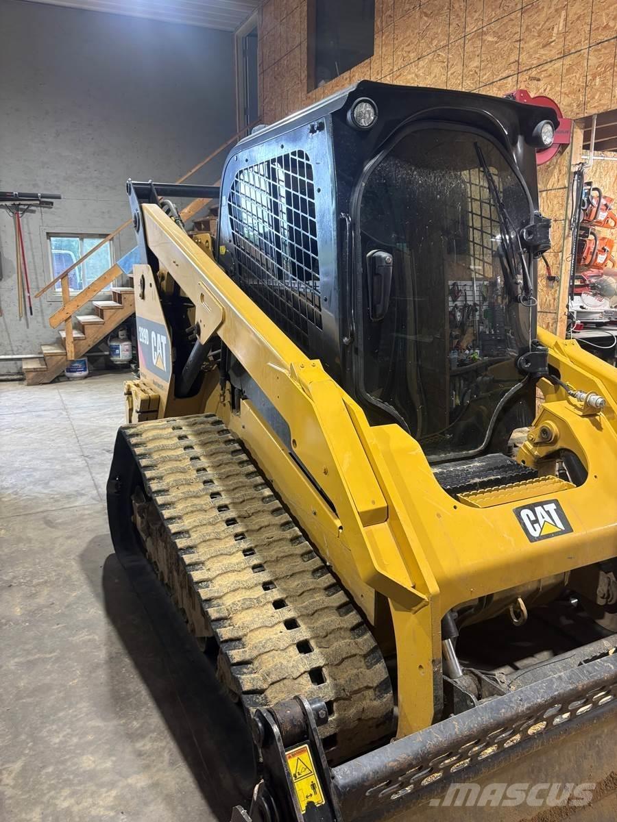 CAT 289D Krautuvai su šoniniu pasukimu