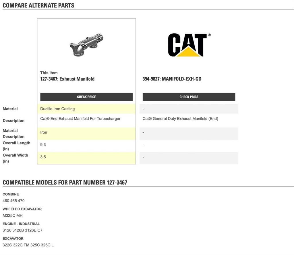 CAT 3126 Transportas - Kita