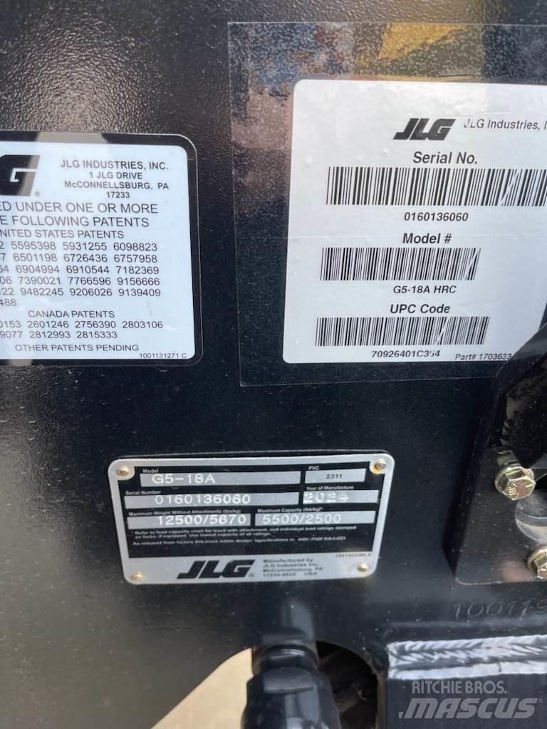 JLG G5-18A Teleskopiniai krautuvai