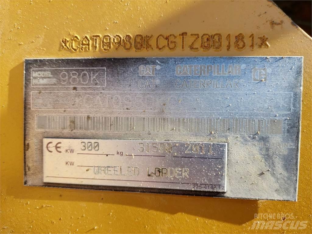 CAT 980K Naudoti ratiniai krautuvai