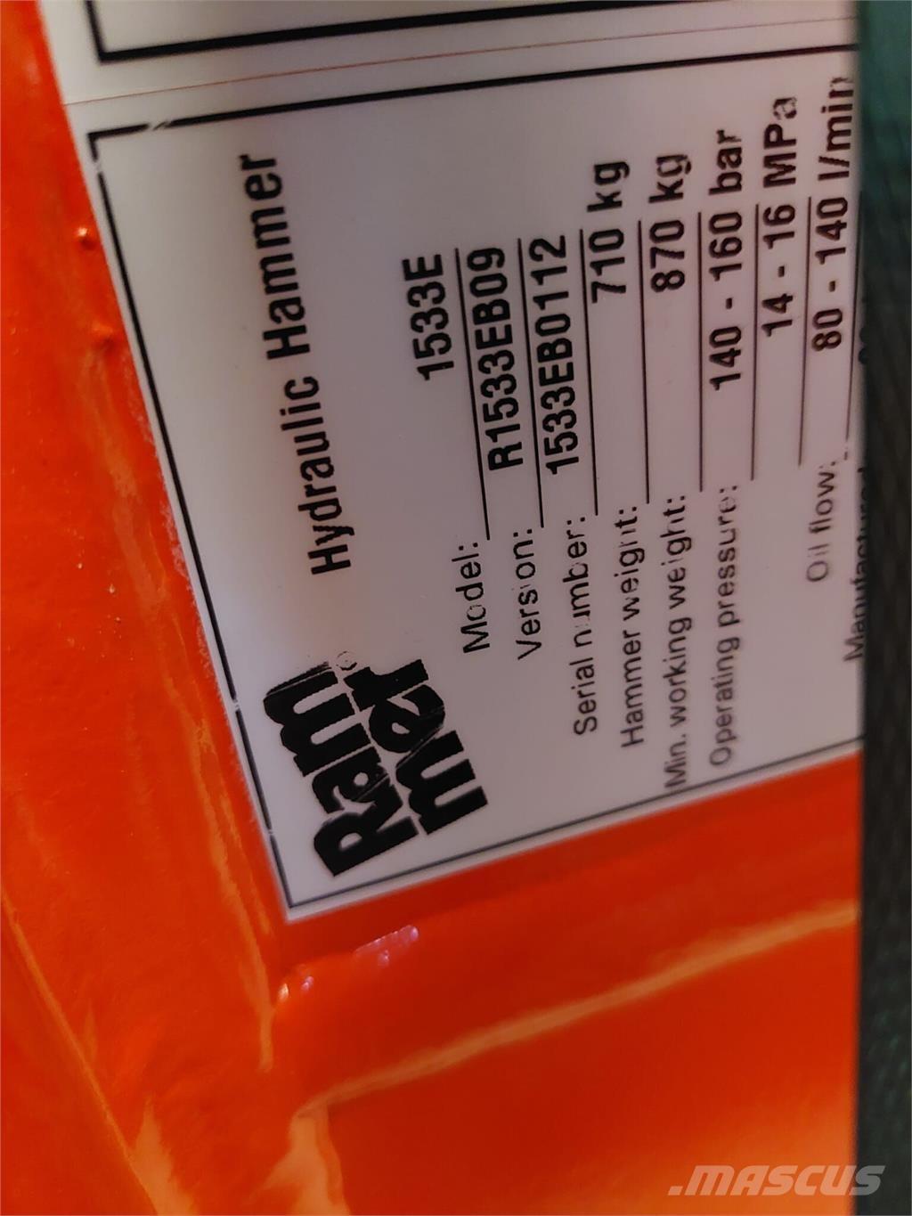 Rammer 1533E Statyba - Kita