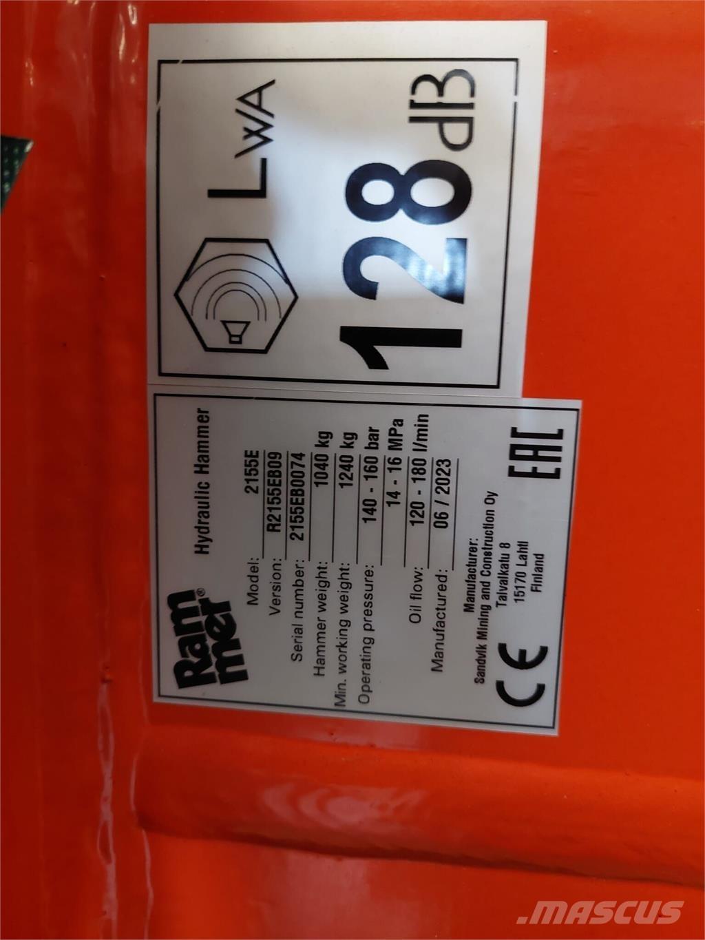 Rammer 2155E Statyba - Kita