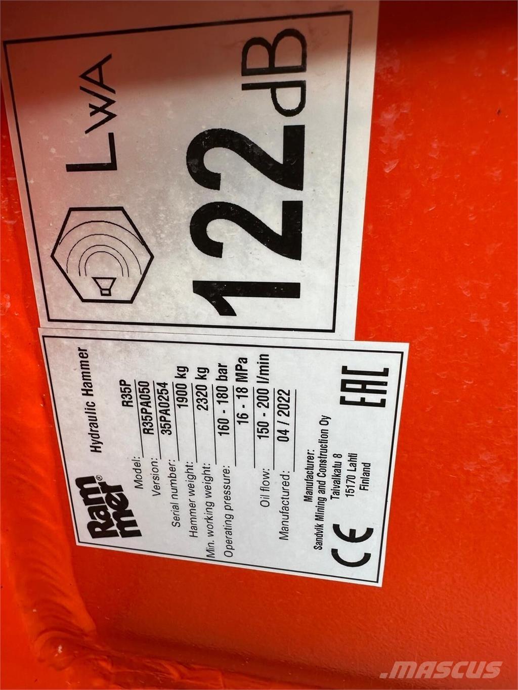 Rammer R35P Statyba - Kita