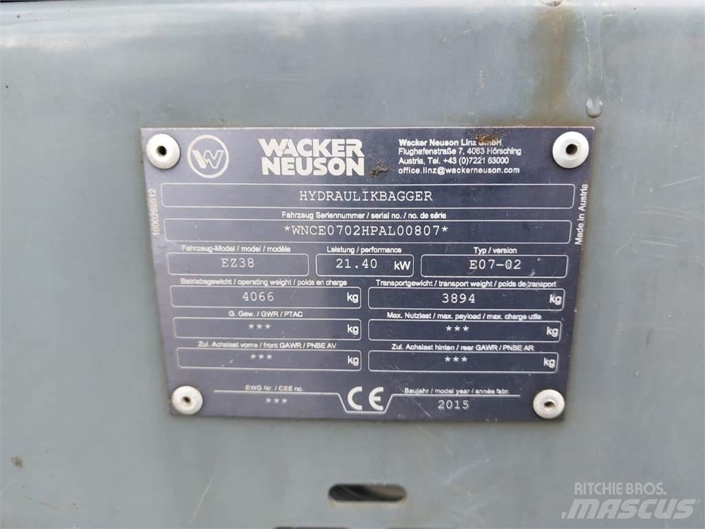 Wacker Neuson EZ38 Vikšriniai ekskavatoriai