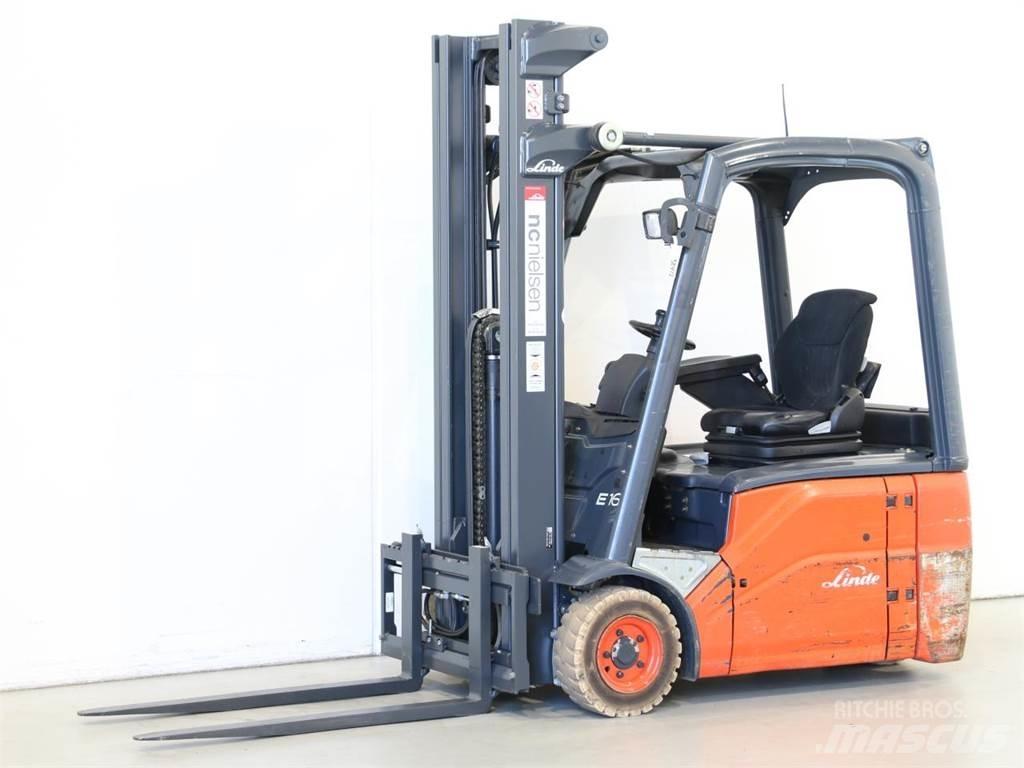 Linde E16/386-01 Elektriniai šakiniai krautuvai