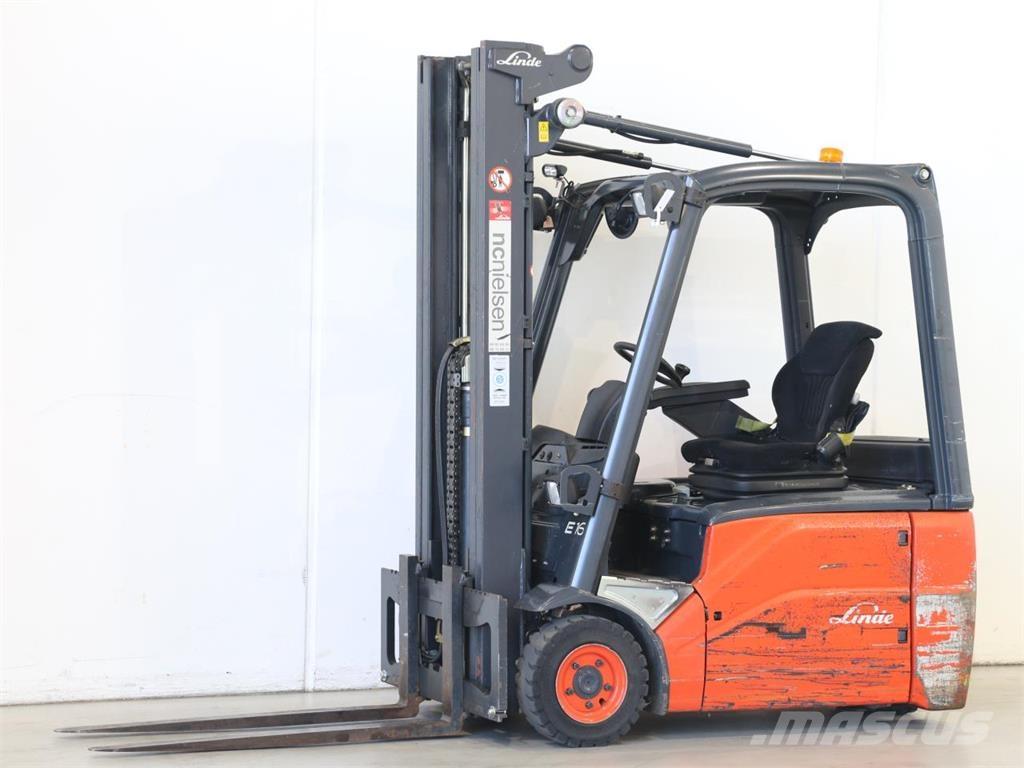 Linde E16/386-01 Elektriniai šakiniai krautuvai