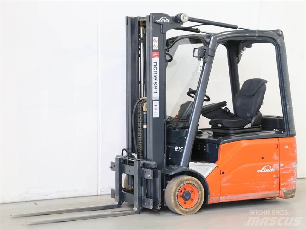 Linde E16/386-01 Elektriniai šakiniai krautuvai