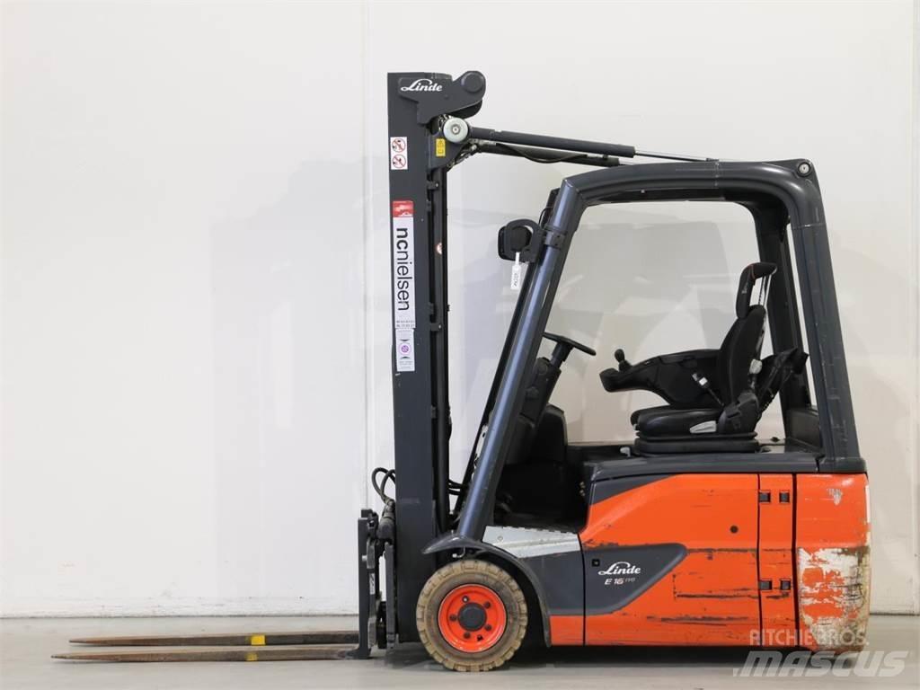 Linde E16/386-02 Elektriniai šakiniai krautuvai
