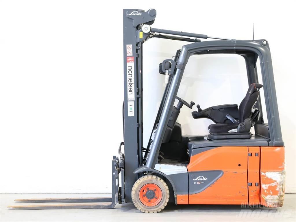 Linde E16/386-02 EVO Elektriniai šakiniai krautuvai