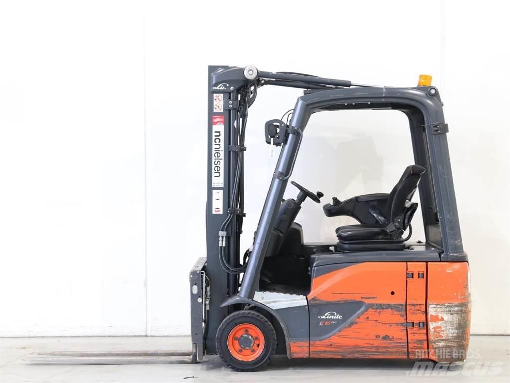 Linde E16/386-02 EVO Elektriniai šakiniai krautuvai