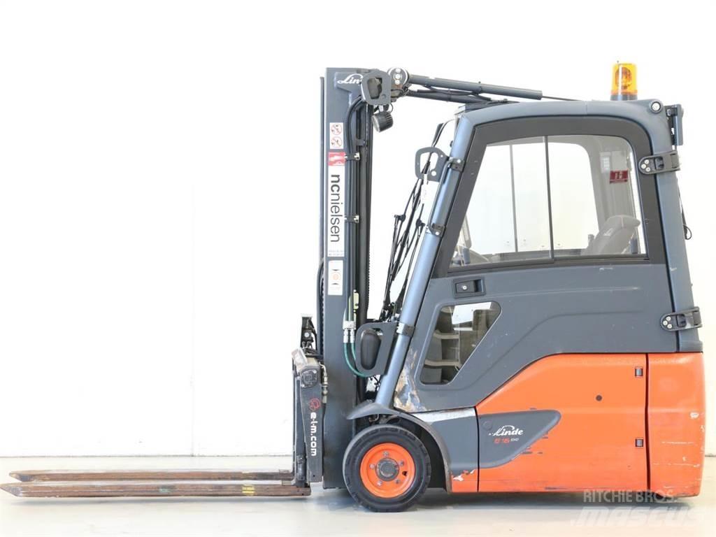 Linde E16/386-02 EVO Elektriniai šakiniai krautuvai