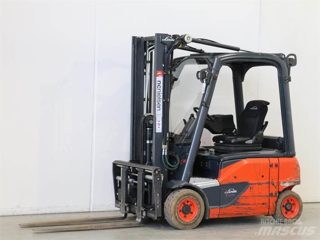 Linde E16P/386-02 Elektriniai šakiniai krautuvai
