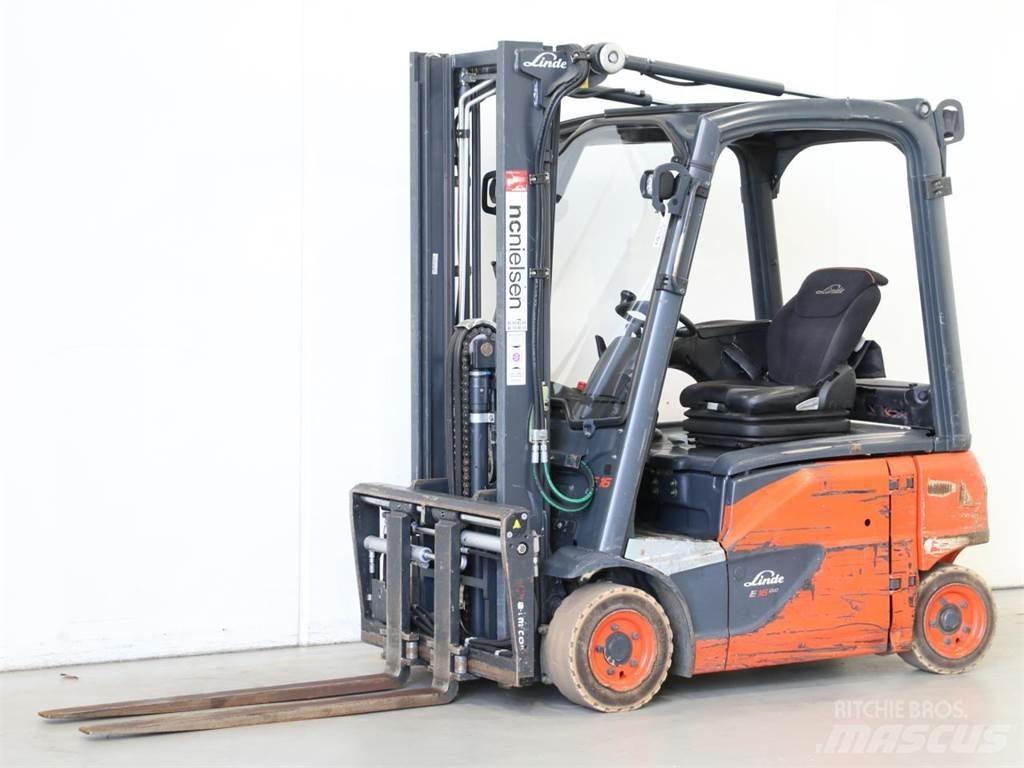 Linde E16P/386-02 Elektriniai šakiniai krautuvai