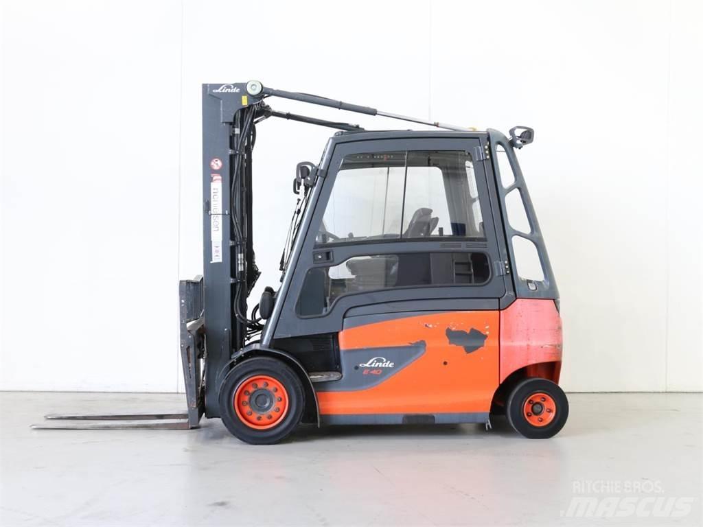 Linde E40/600HL/388 Elektriniai šakiniai krautuvai