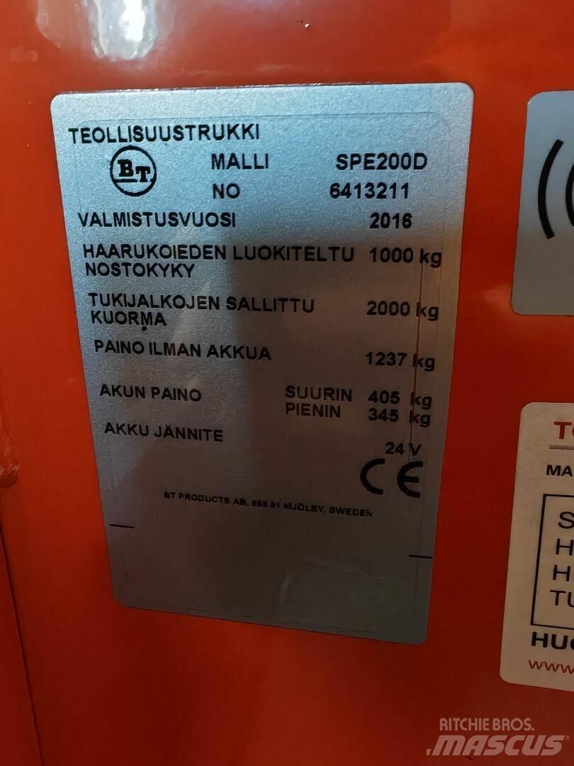 BT SPE200D Šakiniai krautuvai - Kita