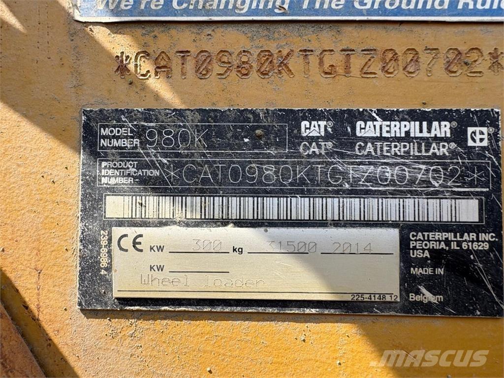 CAT 980 K Naudoti ratiniai krautuvai