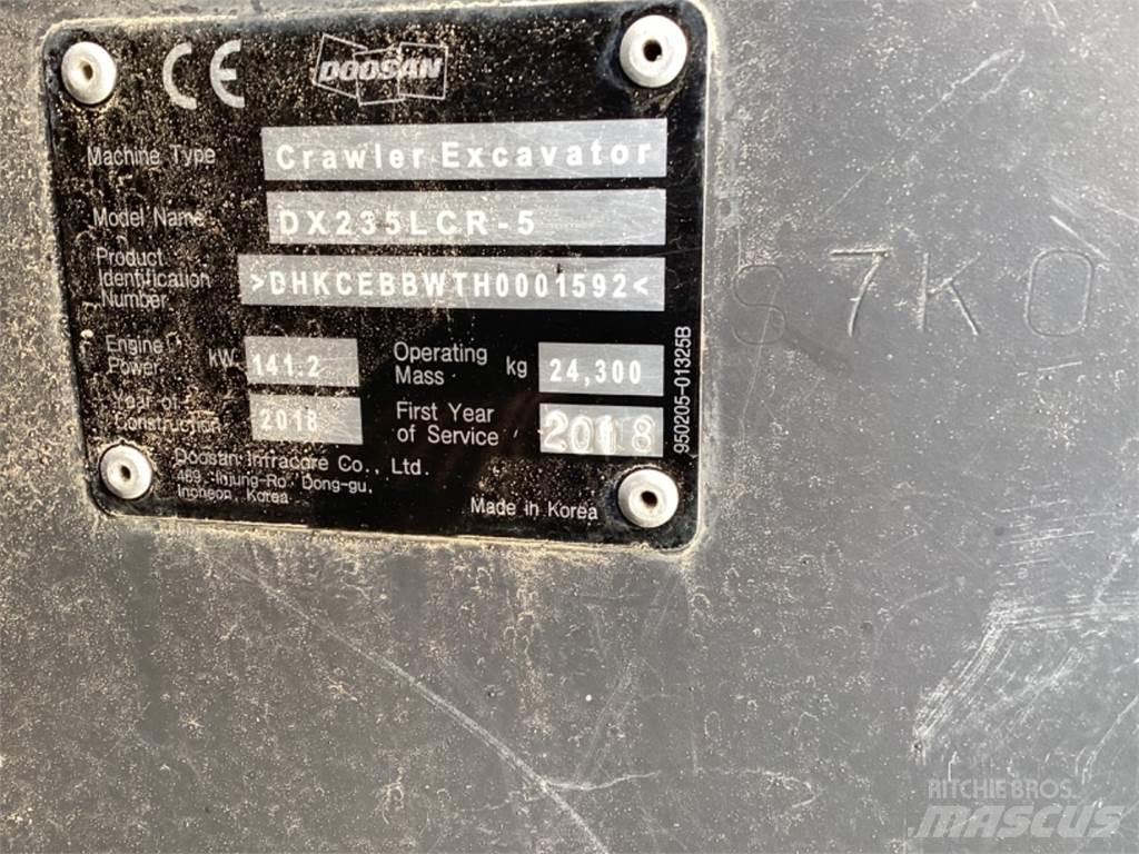 Doosan Dx235 LR 5 Vikšriniai ekskavatoriai