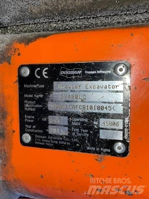 Doosan DX480LC Vikšriniai ekskavatoriai